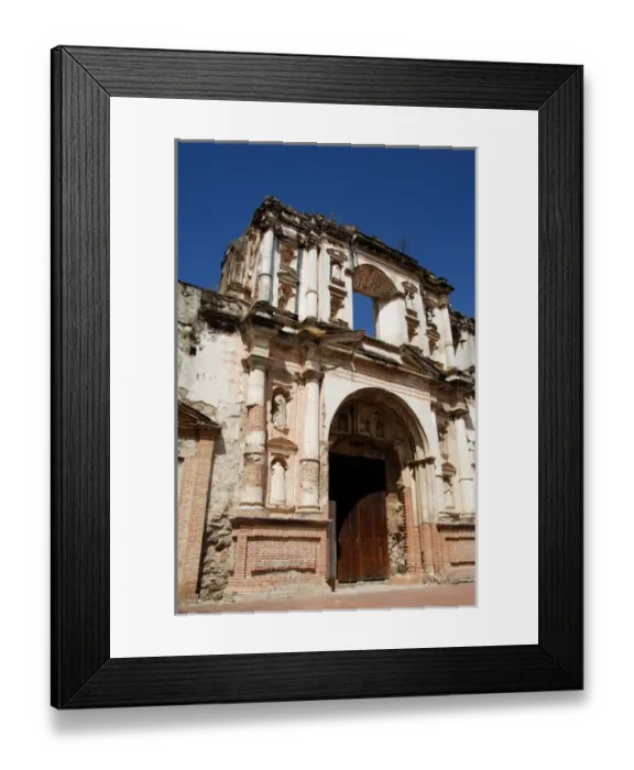 Framed Print : Central America, Guatemala, Antigua, La Compania de Jesus. La Compania was once a school