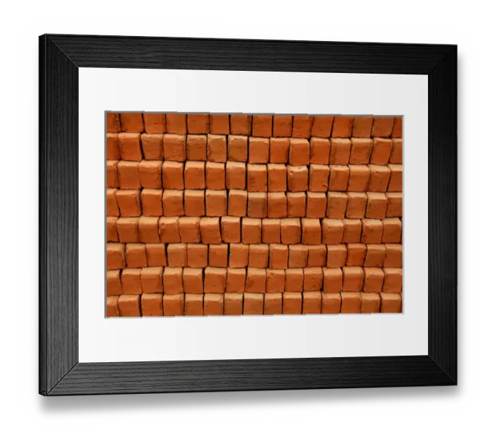 Framed Print : Central America, Guatemala, Western Highlands. Local bricks made my children using a wooden form Framed Print : Central America, Guatemala, Western Highlands. Local bricks made my children using a wooden form