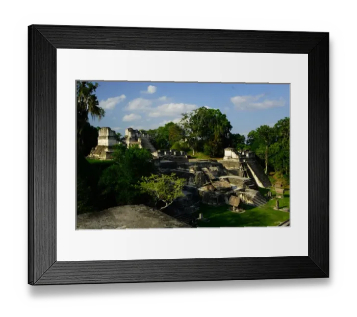 Framed Print : Guatemala, Tikal, main plaza Framed Print : Guatemala, Tikal, main plaza