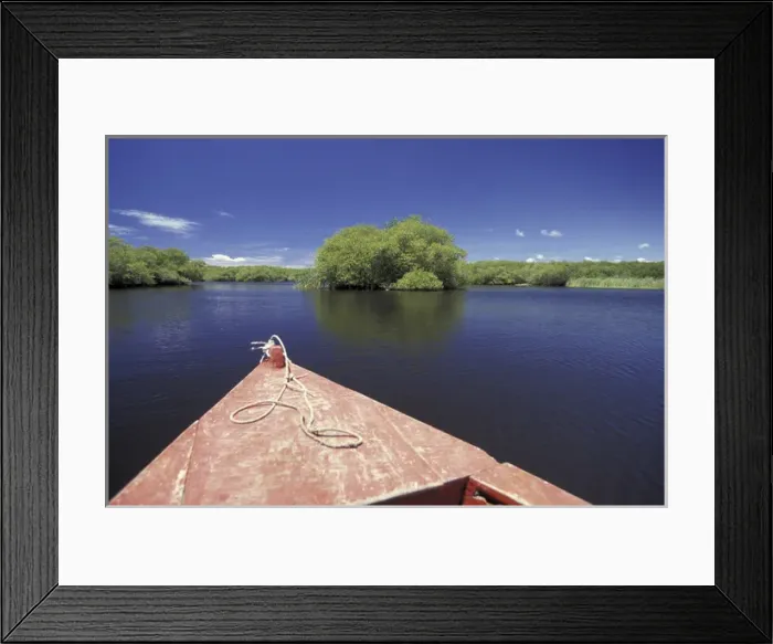 Framed Print : Central America, Guatemala. Chiquimulilla Canal. Runs through Monterrico Nature Preserve
