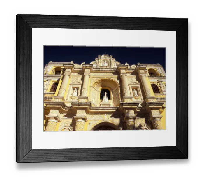 Framed Print : Central America, Guatemala, Highlands, Antigua, La Merced Church