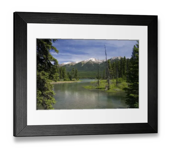 Framed Print : The outlet creek of Holland Lake in the Flathead National Forest near Condon, Montana