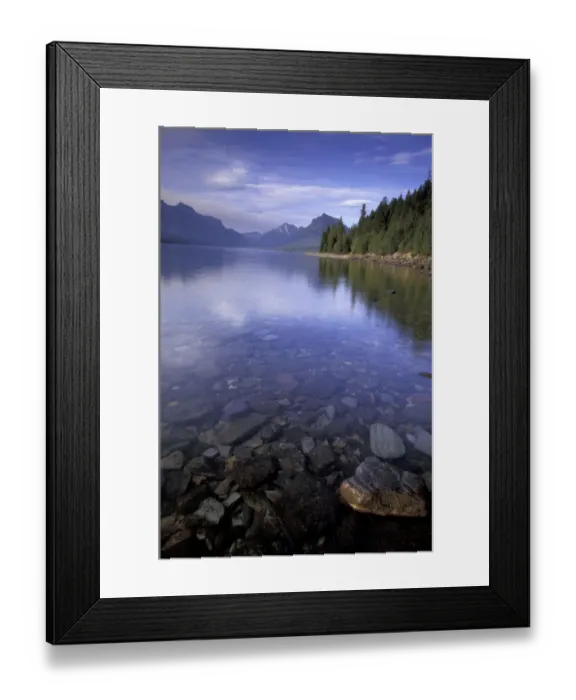 Framed Print : NA, USA, Montana, Glacier NP Lake McDonald