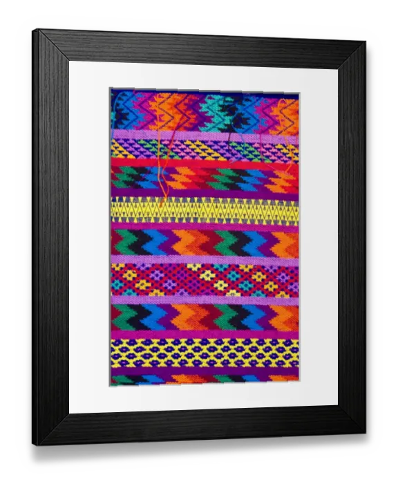 Framed Print : Central America, Guatemala, Antigua. Colorful weaving by the Mayan women of Antigua Framed Print : Central America, Guatemala, Antigua. Colorful weaving by the Mayan women of Antigua