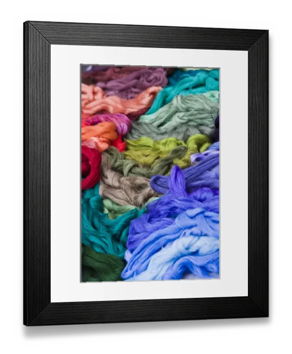 Framed Print : Central America, Guatemala, Chichicastenango. Colorful yarn on display at the market Framed Print : Central America, Guatemala, Chichicastenango. Colorful yarn on display at the market