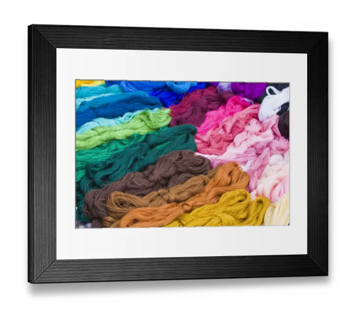 Framed Print : Central America, Guatemala, Chichicastenango. Colorful yarn on display at the market Framed Print : Central America, Guatemala, Chichicastenango. Colorful yarn on display at the market