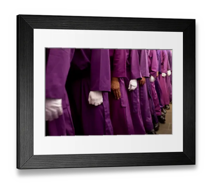 Framed Print : Antigua, Guatemala. Holy week procession from La Merced church