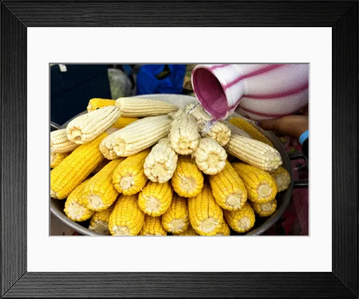 Framed Print : Antigua, Guatemala. Street food