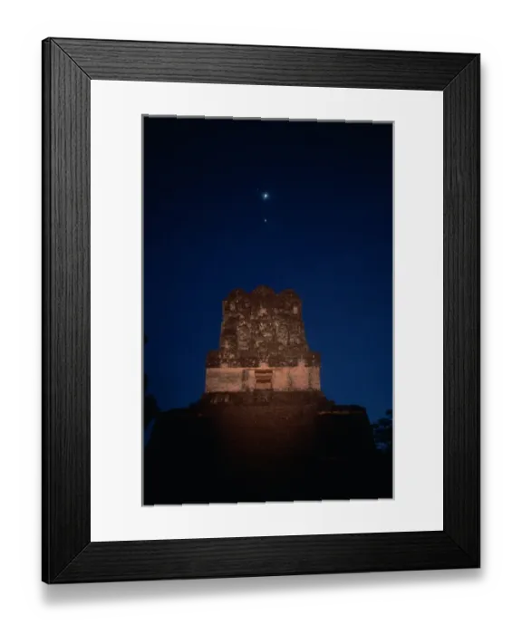 Framed Print : Guatemala; Tikal; Peten; Maya, Venus, Jupiter, Mars, Planets