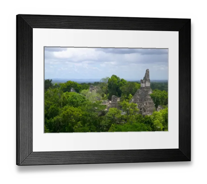Framed Print : Temple I and North Acropolis in the tropical jungle, Tikal, Guatemala Framed Print : Temple I and North Acropolis in the tropical jungle, Tikal, Guatemala