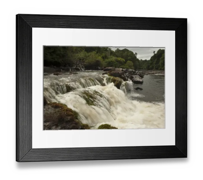 Framed Print : Bamboo Falls Rewa River Rainforest GUYANA. South America Framed Print : Bamboo Falls Rewa River Rainforest GUYANA. South America