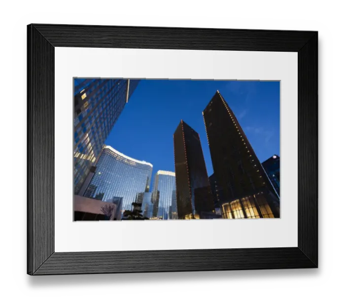 Framed Print : USA, Nevada, Las Vegas, CityCenter, dawn Framed Print : USA, Nevada, Las Vegas, CityCenter, dawn