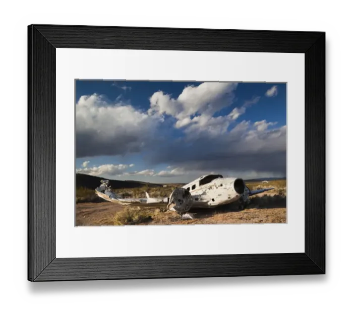 Framed Print : USA, Nevada, Great Basin, Beatty, abandoned small airplane by Angels Ladies Brothel Framed Print : USA, Nevada, Great Basin, Beatty, abandoned small airplane by Angels Ladies Brothel