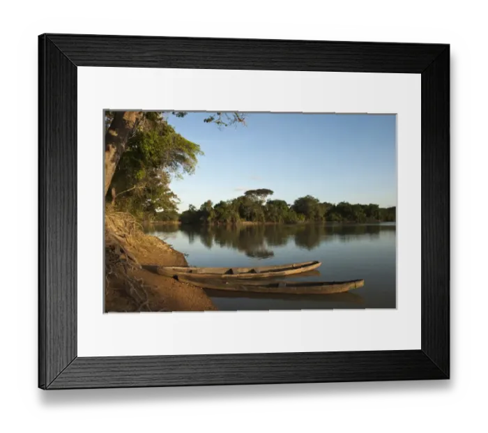 Framed Print : Dugout Canoe Yupukari Amerindian Village Rupununi GUYANA South America Framed Print : Dugout Canoe Yupukari Amerindian Village Rupununi GUYANA South America