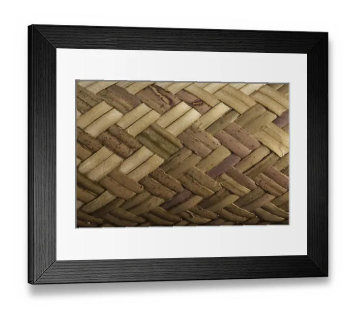 Framed Print : Weaving split cane Matape Macushi people, Fairview Amerindian village