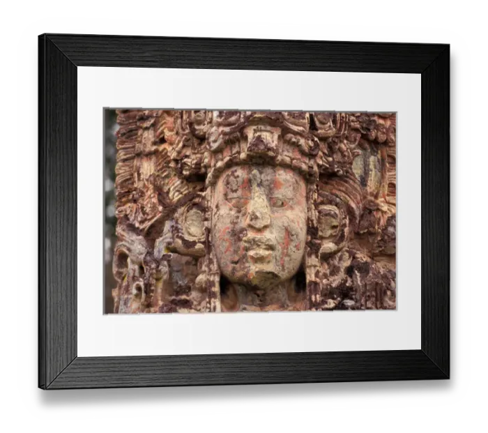 Framed Print : Honduras, Copan, Stela H Framed Print : Honduras, Copan, Stela H