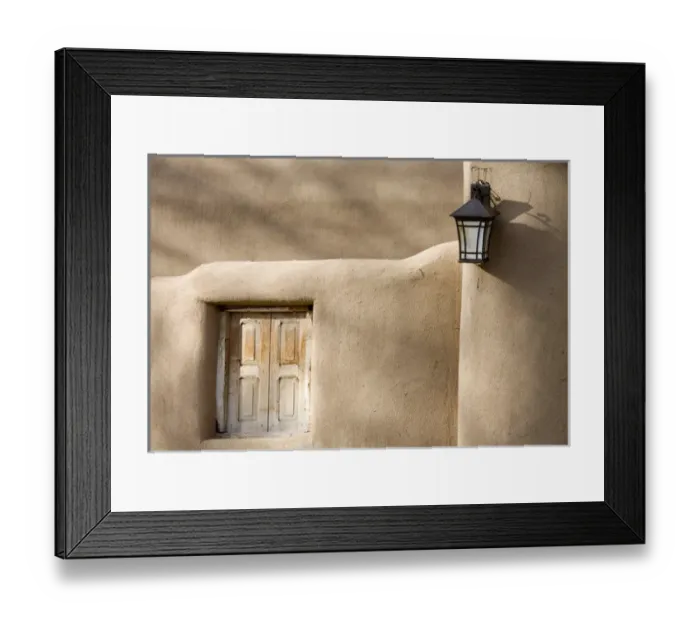 Framed Print : NM, New Mexico, Santa Fe, Canyon Road, legendary for its many art galleries, window Framed Print : NM, New Mexico, Santa Fe, Canyon Road, legendary for its many art galleries, window