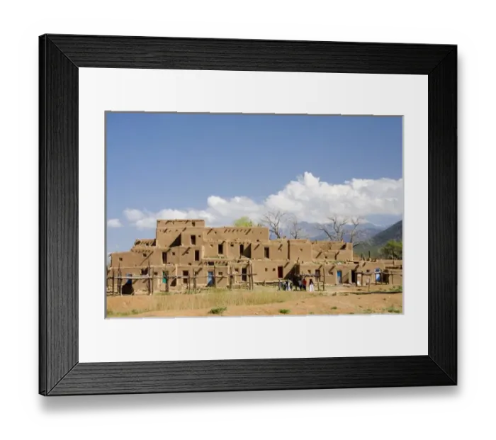 Framed Print : NM, New Mexico, Taos Pueblo, inhabited for 1000 years, North House (Hlaumma), multi-storied Framed Print : NM, New Mexico, Taos Pueblo, inhabited for 1000 years, North House (Hlaumma), multi-storied