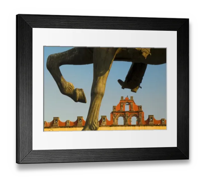 Framed Print : Mexico, San Miguel de Allende, Horse statue framing building. Credit as: Nancy Rotenberg Framed Print : Mexico, San Miguel de Allende, Horse statue framing building. Credit as: Nancy Rotenberg
