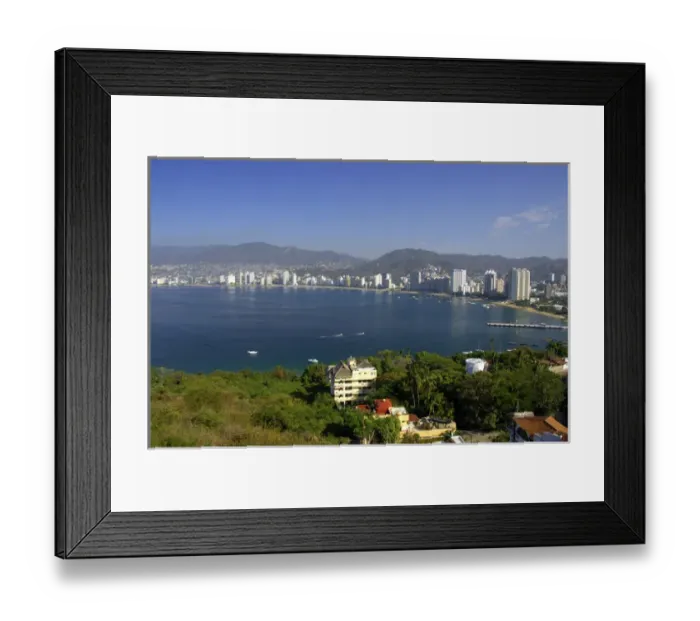 Framed Print : North America, Mexico, State of Guerrero, Acapulco. Overview of the Gold Zone & Acapulco Framed Print : North America, Mexico, State of Guerrero, Acapulco. Overview of the Gold Zone & Acapulco