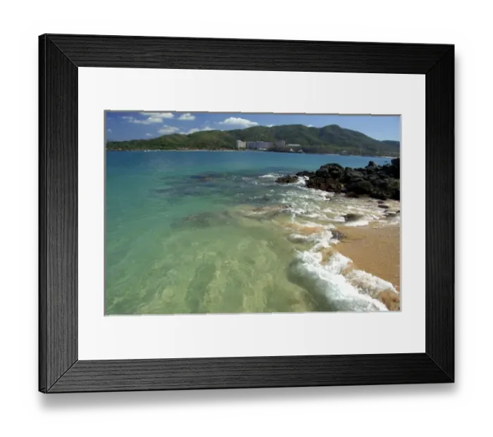 Framed Print : North America, Mexico, State of Guerrero, Ixtapa & Zihuatanejo, Isla Ixtapa. Resort