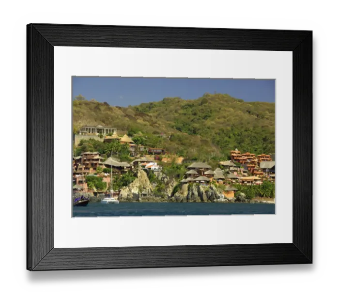 Framed Print : North America, Mexico, State of Guerrero, Zihuatanejo. Resort lined coast of Zihuatanejo Framed Print : North America, Mexico, State of Guerrero, Zihuatanejo. Resort lined coast of Zihuatanejo