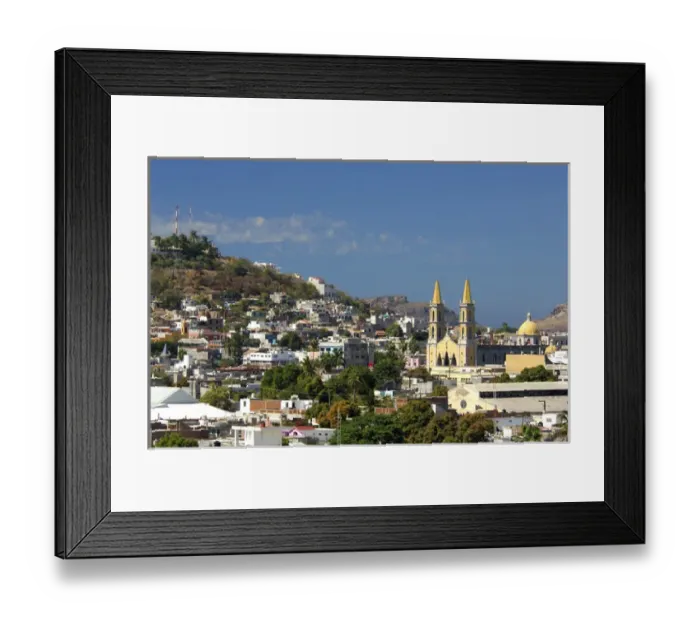 Framed Print : North America, Mexico, State of Sinaloa, Mazatlan. Overview of the historic area of Mazatlan Framed Print : North America, Mexico, State of Sinaloa, Mazatlan. Overview of the historic area of Mazatlan