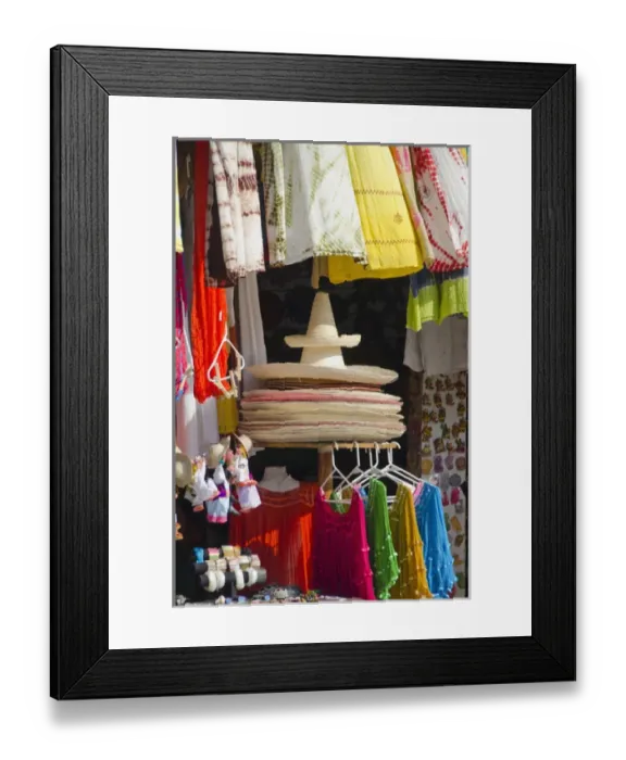 Framed Print : Mexico, Quintana Roo, Yucatan Peninsula, Port of Costa Maya. Typical souvenir shop Framed Print : Mexico, Quintana Roo, Yucatan Peninsula, Port of Costa Maya. Typical souvenir shop