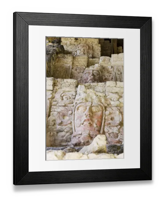 Framed Print : Mexico, Quintana Roo, Yucatan Peninsula near Costa Maya. Kohunlich Mayan Ruins, Pyramid Framed Print : Mexico, Quintana Roo, Yucatan Peninsula near Costa Maya. Kohunlich Mayan Ruins, Pyramid