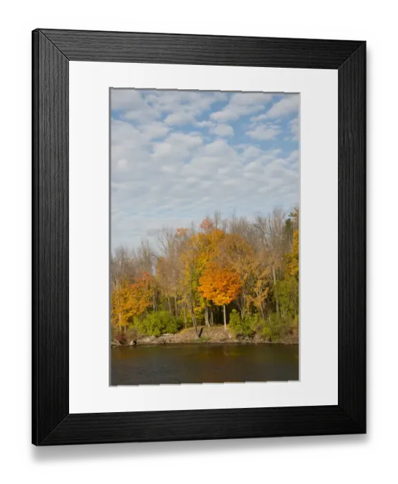 Framed Print : New York, Oswego Canal. Fall views along the Oswego Canal between lock 6 and lock 5 Framed Print : New York, Oswego Canal. Fall views along the Oswego Canal between lock 6 and lock 5