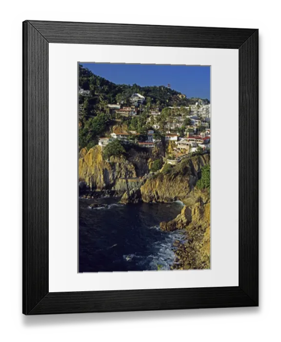 Framed Print : Cliffs at Acapulco, Mexico Framed Print : Cliffs at Acapulco, Mexico