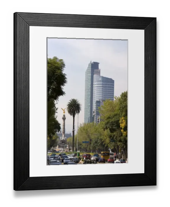 Framed Print : El Angel de la Independencia and the Torre Mayor building along the Paseo de la Reforma Framed Print : El Angel de la Independencia and the Torre Mayor building along the Paseo de la Reforma