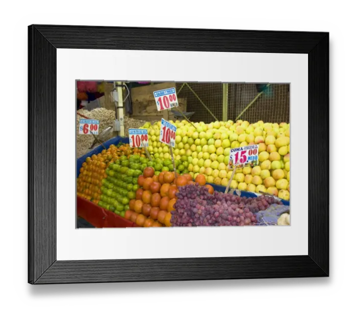 Framed Print : Fruit stand at the Merced Market in Mexico City, Mexico Framed Print : Fruit stand at the Merced Market in Mexico City, Mexico