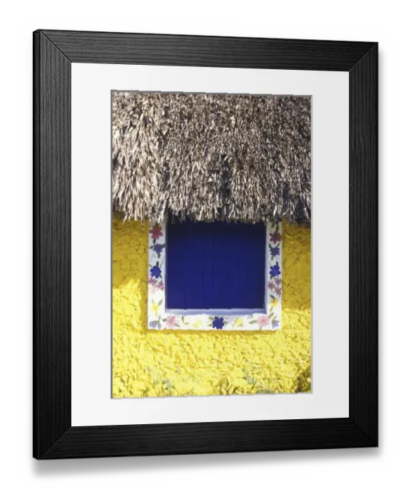 Framed Print : Mexico, Cozumel. Adobe house Framed Print : Mexico, Cozumel. Adobe house