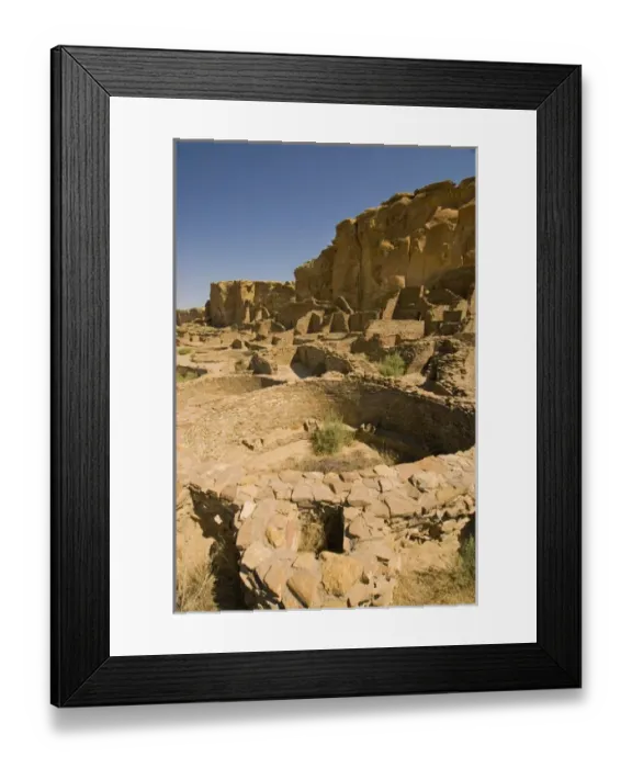 Framed Print : Pueblo Bonito, Chaco Culture National Historic Park, near Crownpoint, New Mexico Framed Print : Pueblo Bonito, Chaco Culture National Historic Park, near Crownpoint, New Mexico