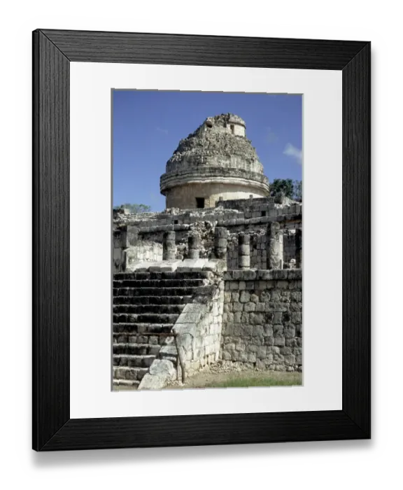 Framed Print : North America, Mexico, Yucatan, Chichen Itza the observatory Framed Print : North America, Mexico, Yucatan, Chichen Itza the observatory