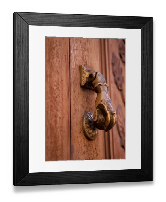 Framed Print : North America, Mexico, San Miguel de Allende, door knocker Framed Print : North America, Mexico, San Miguel de Allende, door knocker