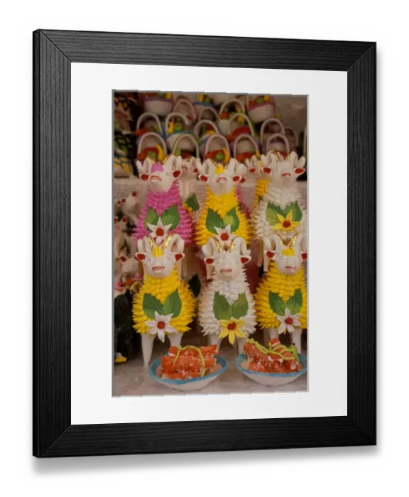 Framed Print : North America, Mexico, Guanajuato, San Miguel de Allende, sheep made of sugar for Framed Print : North America, Mexico, Guanajuato, San Miguel de Allende, sheep made of sugar for