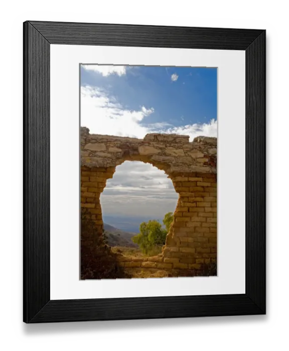 Framed Print : North America, Mexico, Pozos. The mining ruins of Cinco Senores near the town of Framed Print : North America, Mexico, Pozos. The mining ruins of Cinco Senores near the town of