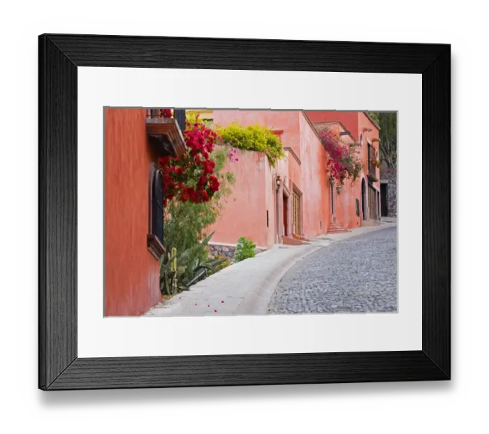 Framed Print : North America, Mexico, Guanajuato state, San Miguel de Allende. A colorful neighborhood Framed Print : North America, Mexico, Guanajuato state, San Miguel de Allende. A colorful neighborhood