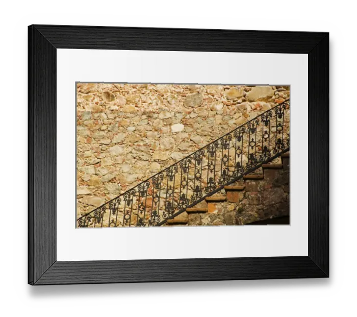 Framed Print : North America, Mexico, Guanajuato state, San Miguel de Allende. Iron railing