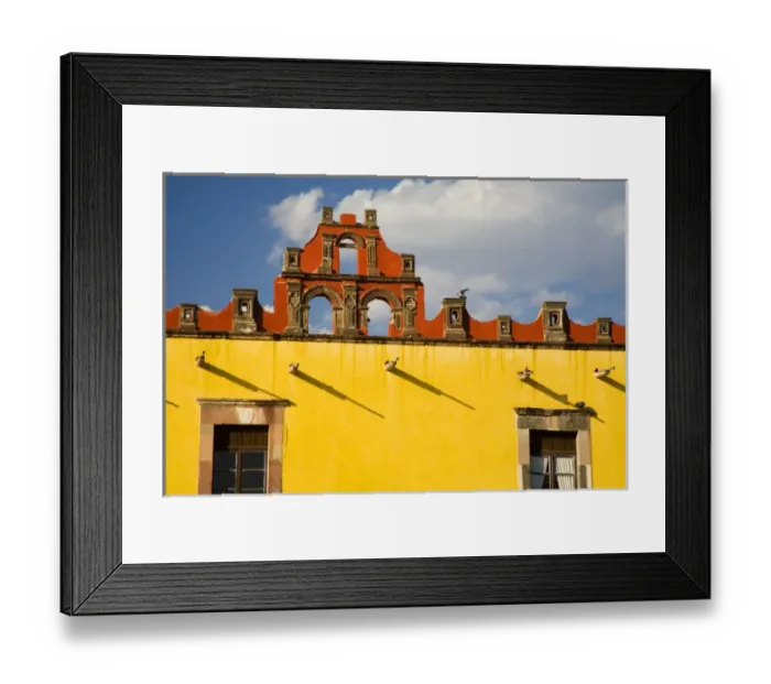 Framed Print : North America, Mexico, Guanajuato state, San Miguel de Allende. Facade, Plaza Civica