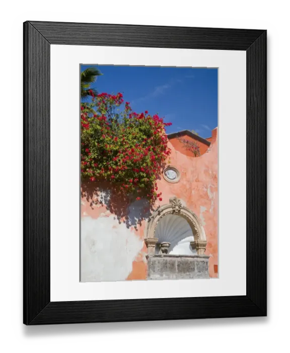 Framed Print : North America, Mexico, Guanajuato state, San Miguel de Allende. Colonial fountain