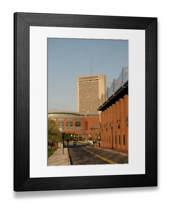 Framed Print : USA, Ohio, Columbus: Huntington Park, home of the Columbus Clippers baseball team Framed Print : USA, Ohio, Columbus: Huntington Park, home of the Columbus Clippers baseball team