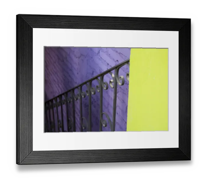 Framed Print : North America, Mexico, Guanajuato state, San Miguel de Allende. Iron railing against Framed Print : North America, Mexico, Guanajuato state, San Miguel de Allende. Iron railing against