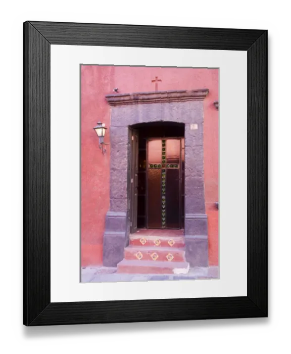Framed Print : North America, Mexico, Guanajuato state, San Miguel. A beautiful glass door entrance Framed Print : North America, Mexico, Guanajuato state, San Miguel. A beautiful glass door entrance