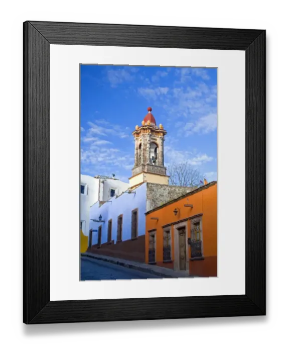 Framed Print : North America, Mexico, Guanajuato state, San Miguel de Allende. Street scene with Framed Print : North America, Mexico, Guanajuato state, San Miguel de Allende. Street scene with