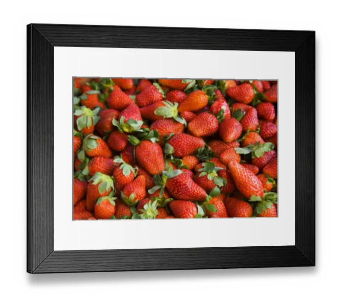 Framed Print : North America, Mexico, Guanajuato state, San Miguel de Allende. Strawberries