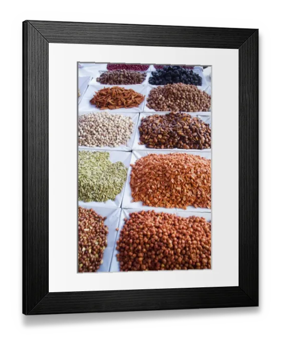 Framed Print : North America, Mexico, Guanajuato state, San Miguel de Allende. An assortment of nuts Framed Print : North America, Mexico, Guanajuato state, San Miguel de Allende. An assortment of nuts