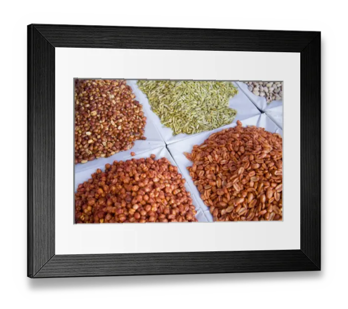 Framed Print : North America, Mexico, Guanajuato state, San Miguel de Allende. An assortment of nuts Framed Print : North America, Mexico, Guanajuato state, San Miguel de Allende. An assortment of nuts